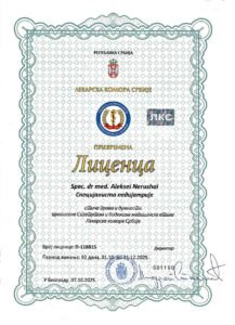 dr Aleksej Nerusaj pedijatar licenca NimCare poliklinika